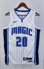 NBA Season 2023 Orlando Magic White #20 FULTZ Jersey High Quality Name and Number Print