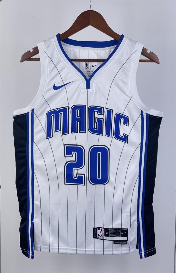 NBA Season 2023 Orlando Magic White #20 FULTZ Jersey High Quality Name and Number Print