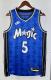 NBA Season 2024 Orlando Magic Retro Blue #5 BANCHERO Jersey High Quality Name and Number Print