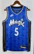 NBA Season 2024 Orlando Magic Retro Blue #5 BANCHERO Jersey High Quality Name and Number Print