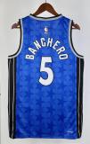 NBA Season 2024 Orlando Magic Retro Blue #5 BANCHERO Jersey High Quality Name and Number Print