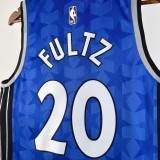 NBA Season 2024 Orlando Magic Retro Blue #20 FULTZ Jersey High Quality Name and Number Print