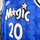 NBA Season 2024 Orlando Magic Retro Blue #20 FULTZ Jersey High Quality Name and Number Print