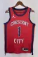 NBA Men 2024 New Orleans Pelicans Red with Jordan Logo #1 WILLIAMSON Jersey High Quality Name and Number Print