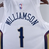 NBA Men 2022/23 New Orleans Pelicans White #1 WILLIAMSON Jersey High Quality Name and Number Print