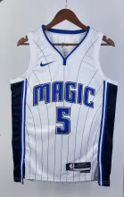 NBA Season 2023 Orlando Magic White #5 BANCHERO Jersey High Quality Name and Number Print