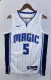 NBA Season 2023 Orlando Magic White #5 BANCHERO Jersey High Quality Name and Number Print