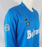 87/88 Napoli Home Retro Jersey Long Sleeve Thail  Quality