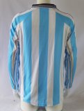1998 Argentina Home Retro Jersey Long Sleeve Fans Version