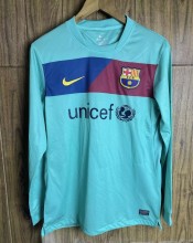 10/11 Barcelona Away Retro Jersey Long Sleeve