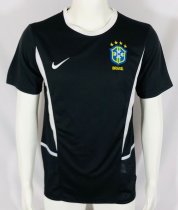 2002 Brazil Goalkeeper Black Retro Jersey