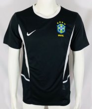 2002 Brazil Goalkeeper Black Retro Jersey
