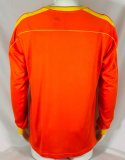 1998 Brazil Orange Goalkeeper Retro Jersey Long Sleeve