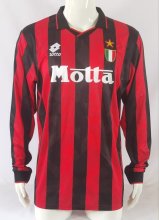 93/94 AC Milan Home Retro Jersey Long Sleeve