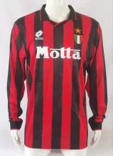93/94 AC Milan Home Retro Jersey Long Sleeve
