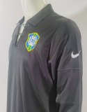 2004 Brazil Goalkeeper Black Retro Jersey Long Sleeve