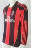 10/11 AC Milan Home Retro Jersey Long Sleeve