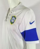 2004 Brazil White Retro Jersey