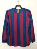 05/06 Barcelona Home Retro Jersey Liga Version Long Sleeve