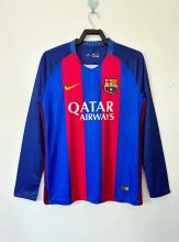 16/17 Barcelona Home Retro Jersey Long Sleeve