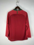 2018 Portugal Home Retro Jersey Long Sleeve