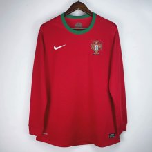 2012 Portugal Home Retro Jersey Long Sleeve