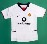 02/04 Man United Away White Retro Jersey