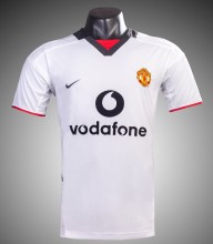 02/04 Man United Away White Retro Jersey