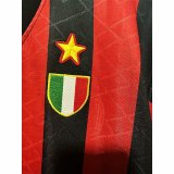 93/94 AC Milan Home Retro Jersey With Champions Patch