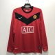 2010 Man United  Home Retro Jersey Long Sleeve