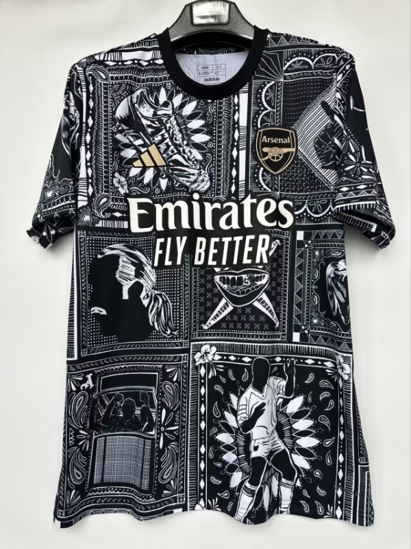 23/24 Arsenal Black Jersey Thai Quality