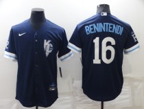 Kansas City Royals BENNTENDI 16 Nike Navy 2022 City Connect Jersey