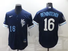 Kansas City Royals BENNTENDI 16 Nike Navy 2022 City Connect Replica Jersey