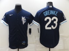 Kansas City Royals Dark Blue GREINKE #23 Jersey