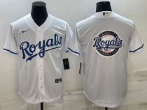 Kansas City Royals White Nike Navy Jersey