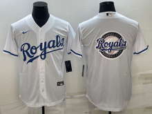 Kansas City Royals White Nike Navy Jersey