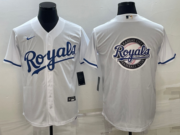 Kansas City Royals White Nike Navy Jersey