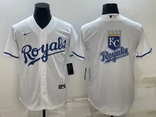 Kansas City Royals Nike Navy White Color Jersey