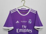 16/17 Real Madrid Away Retro Jersey With Finl Letters