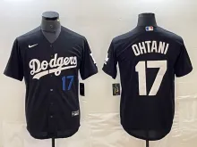 Los Angeles Dodgers OHTANI #17 Black Baseball Jersey
