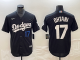 Los Angeles Dodgers OHTANI #17 Black Baseball Jersey