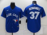 Toronto Blue Jays Vladimir HERNANDEZ #37 Blue Baseball Jersey