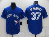 Toronto Blue Jays Vladimir HERNANDEZ #37 Blue Baseball Jersey