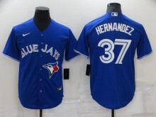 Toronto Blue Jays Vladimir HERNANDEZ #37 Blue Baseball Jersey