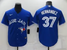 Toronto Blue Jays Vladimir HERNANDEZ #37 Blue Baseball Jersey