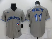 Toronto Blue Jays Vladimir BICHETTE #11 Grey Baseball Jersey