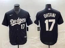 Los Angeles Dodgers OHTANI #17 Black Baseball Jersey