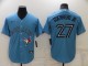 Toronto Blue Jays Vladimir GUERRERO JR. #27 Light Blue Baseball Jersey