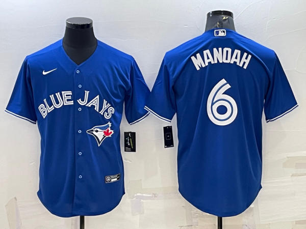 Toronto Blue Jays Vladimir MANOAH #6 Blue Baseball Jersey