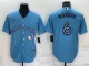 Toronto Blue Jays Vladimir MANOAH #6 Light Blue Baseball Jersey